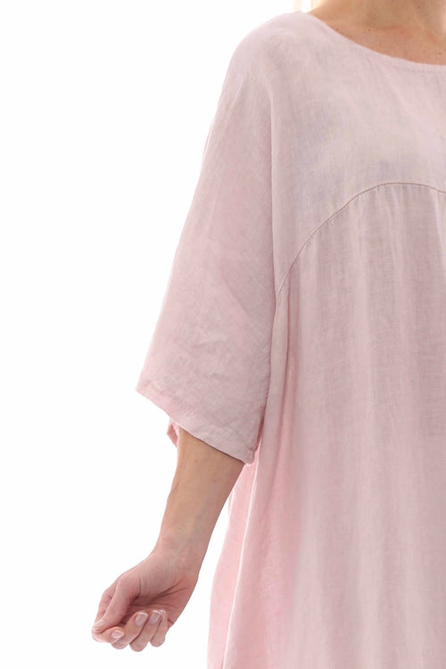 Corabelle Linen Tunic Pink - Image 2