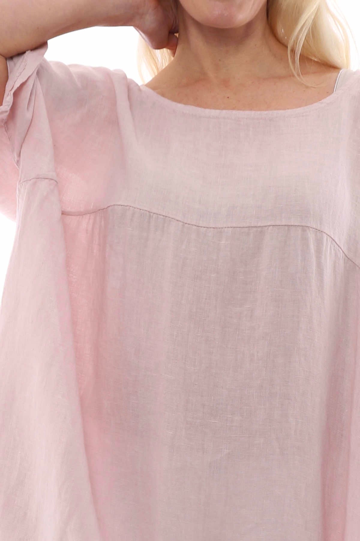 Corabelle Linen Tunic Pink