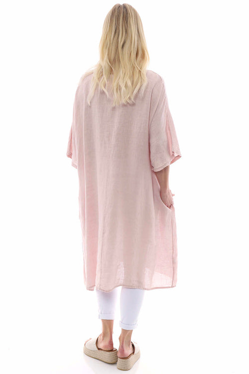 Corabelle Linen Tunic Pink - Image 6