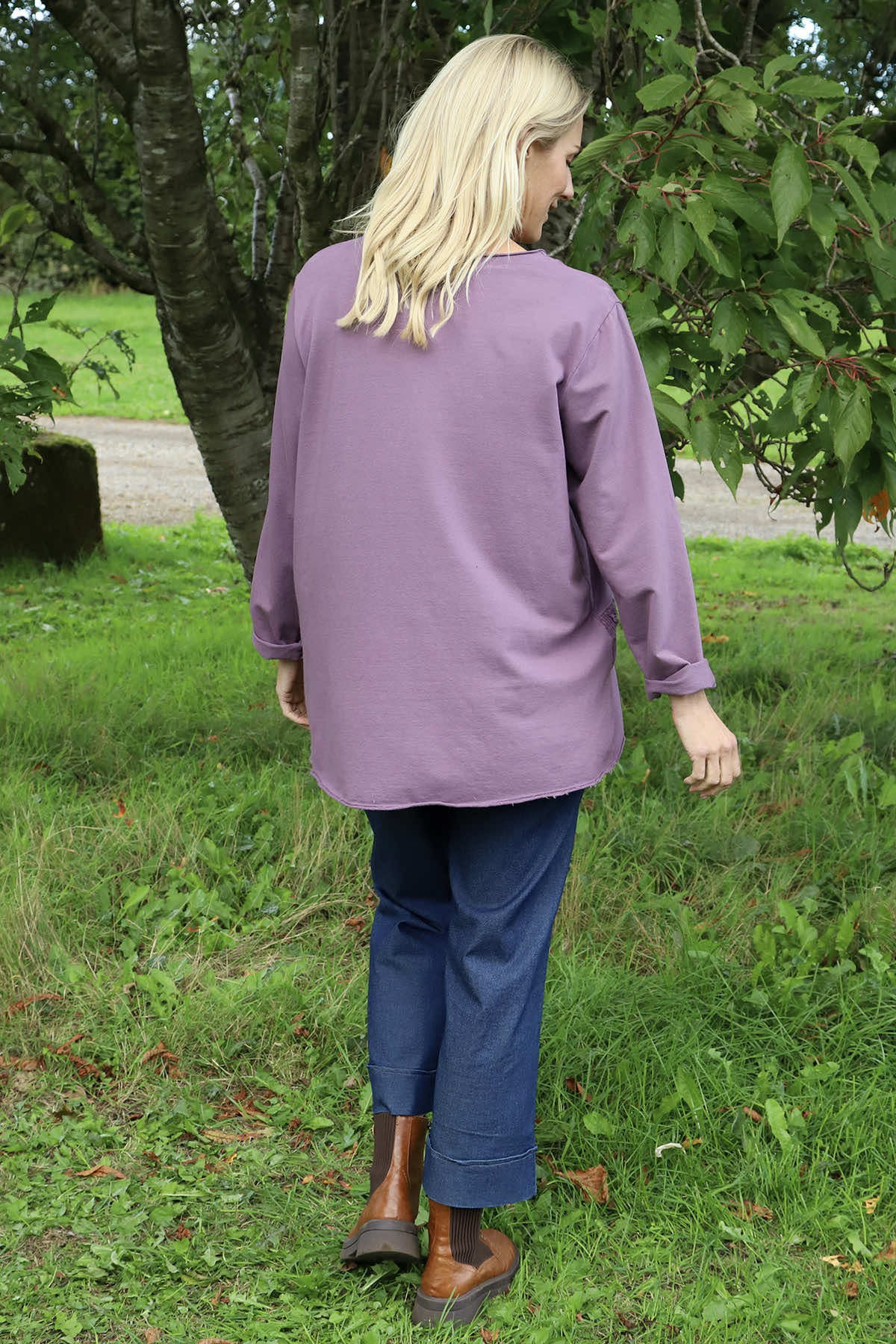 Liana Cord Band Cotton Top Purple