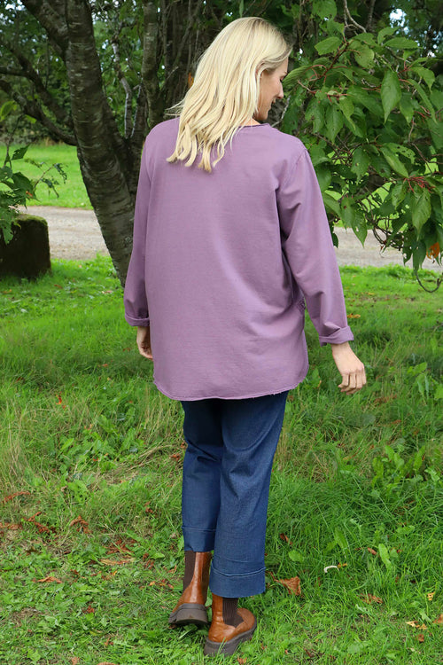 Liana Cord Band Cotton Top Purple - Image 4