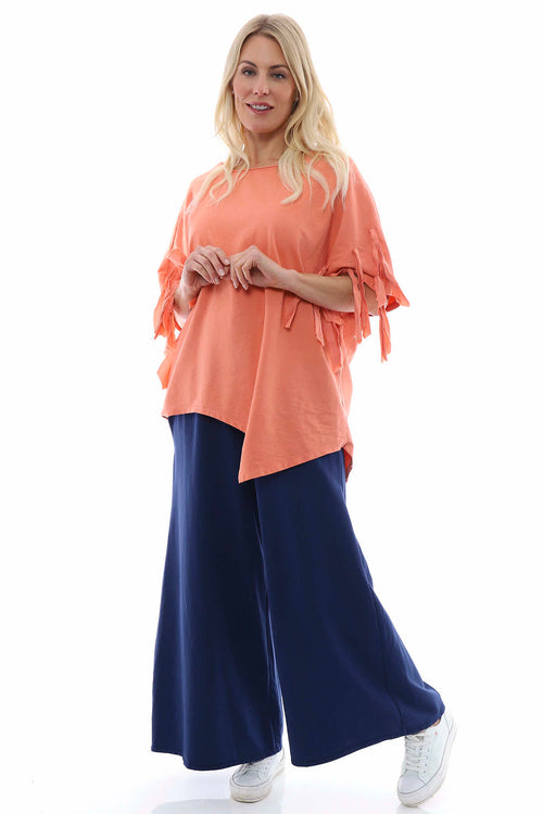 Betina Cotton Trousers Navy - Image 1