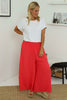 Jacqueline Wide Leg Trousers Hot Pink
