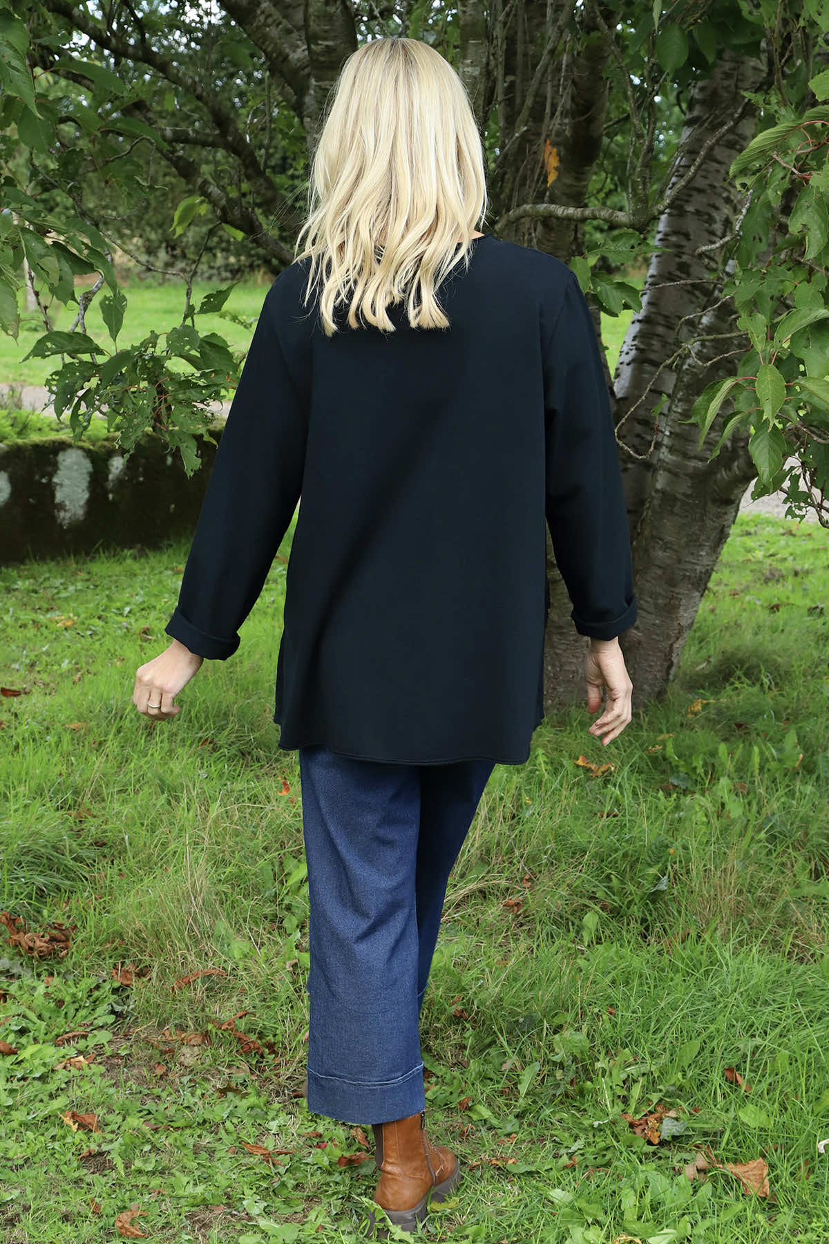 Liana Cord Band Cotton Top Black