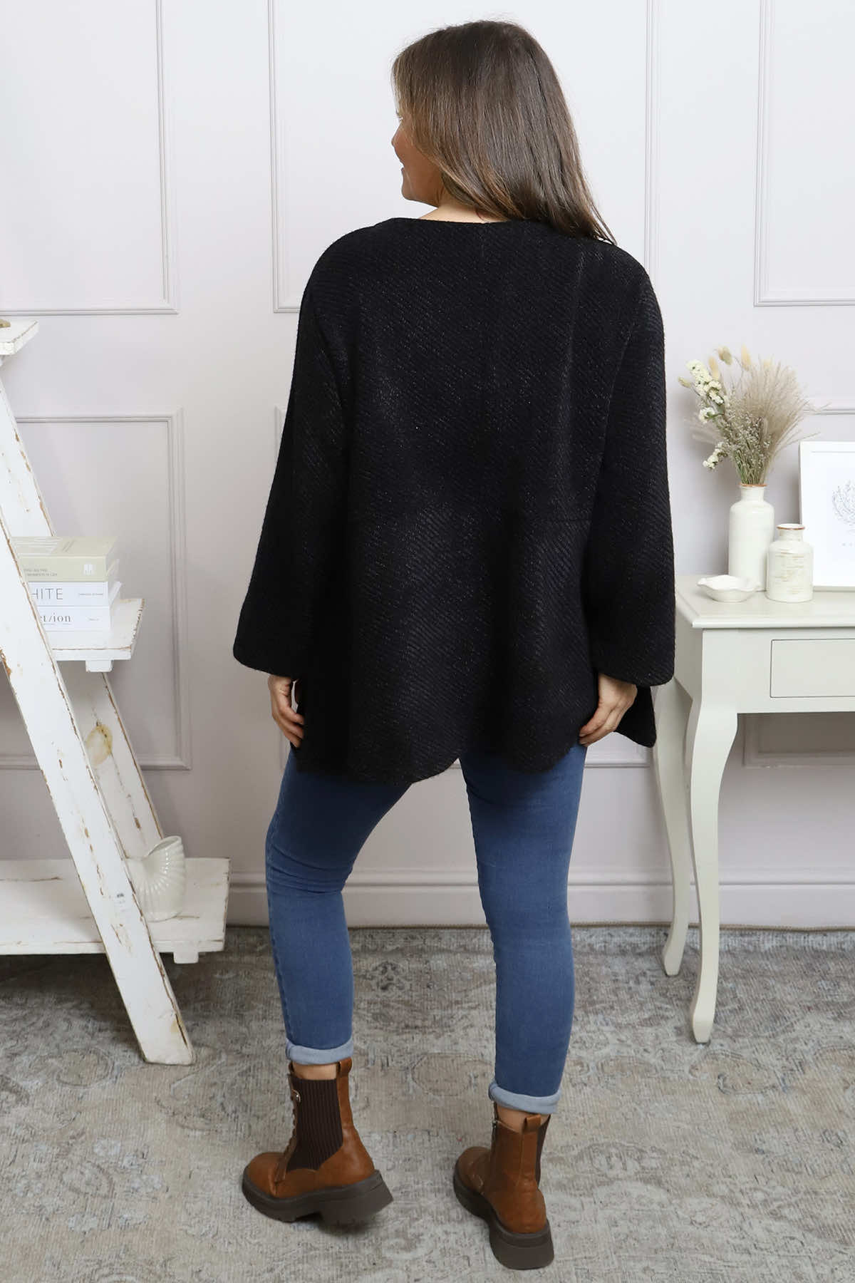 Evora A-Line Jumper Black