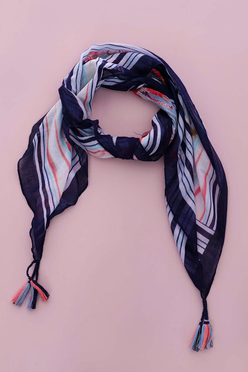 Cecily Scarf Navy - Image 1