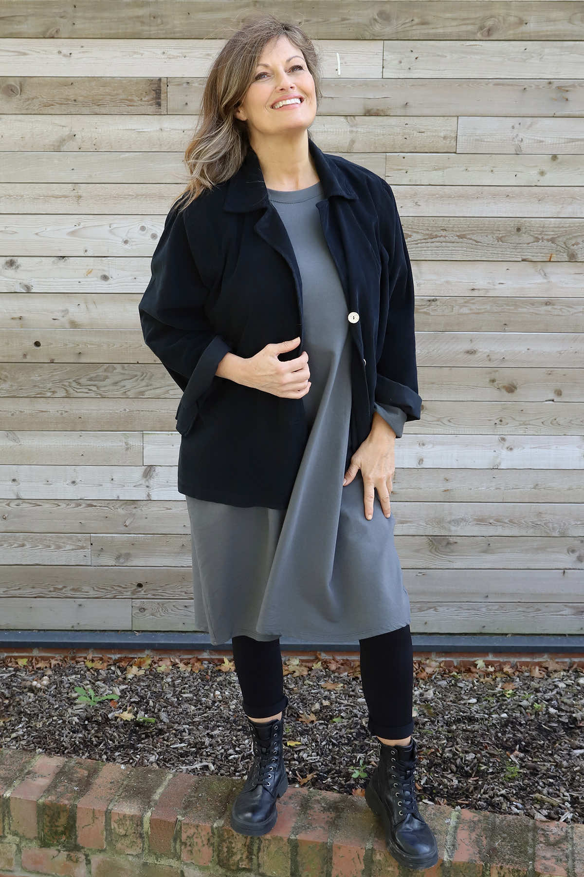 Gerano Needlecord Jacket Black