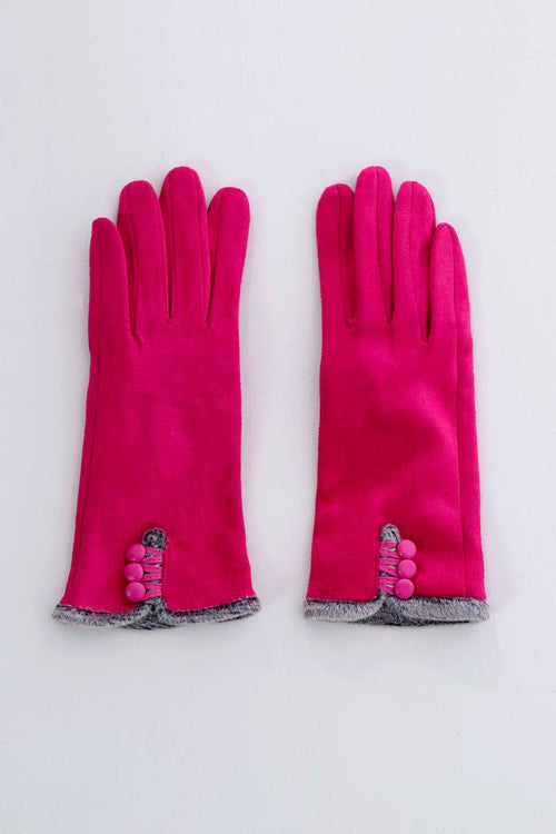 Ariana Gloves Hot Pink