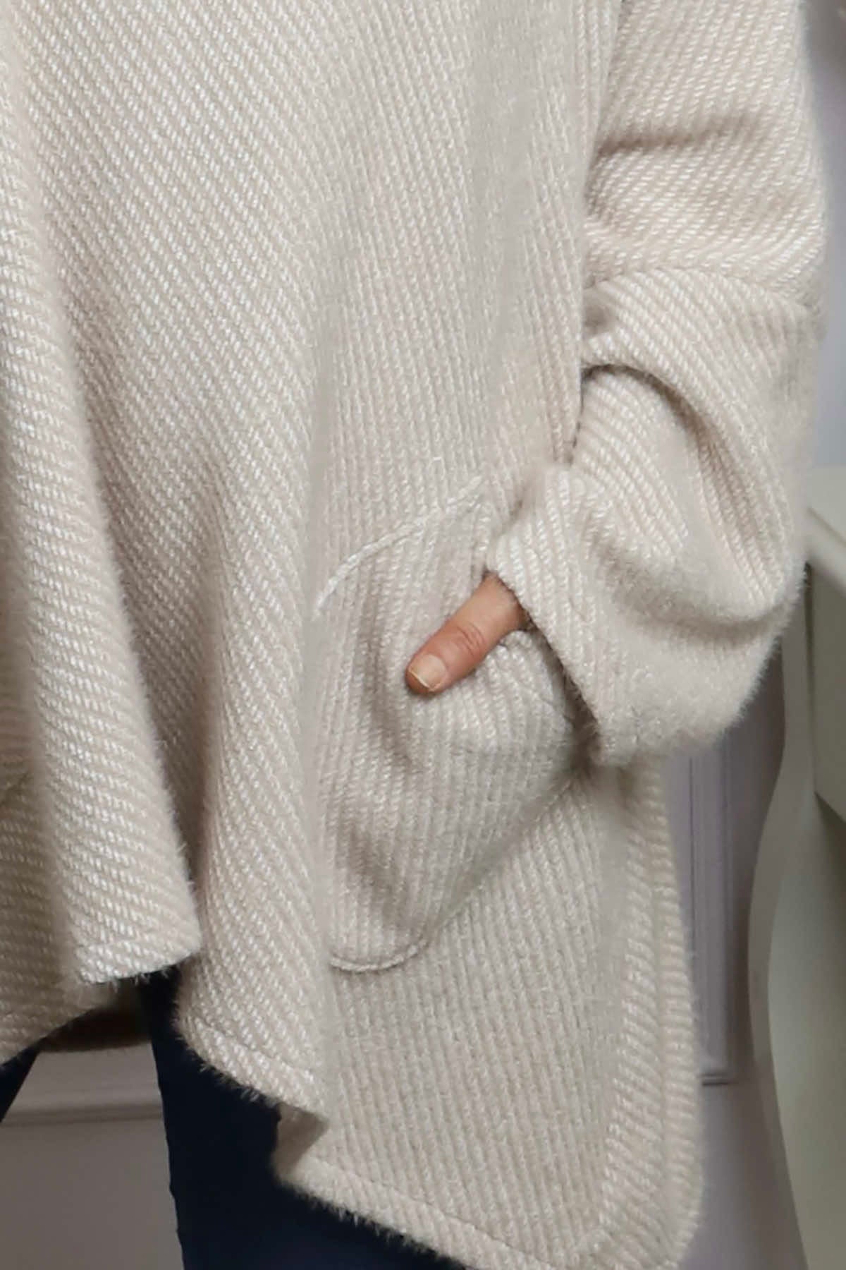 Luma Cowl Neck Jumper Stone