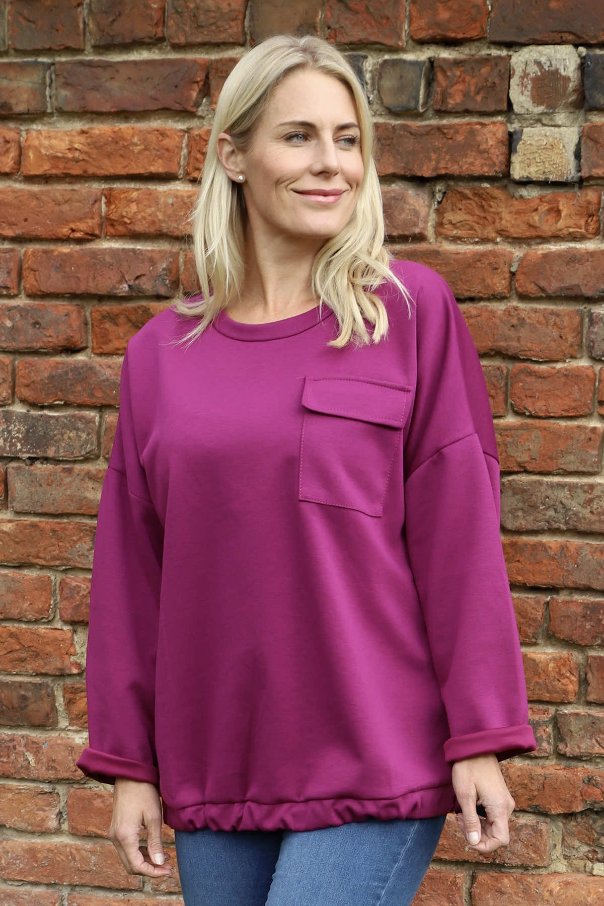 Tania Pocket Top Berry