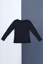 Only Basic Long Sleeve Top Black Black - Only Basic Long Sleeve Top Black