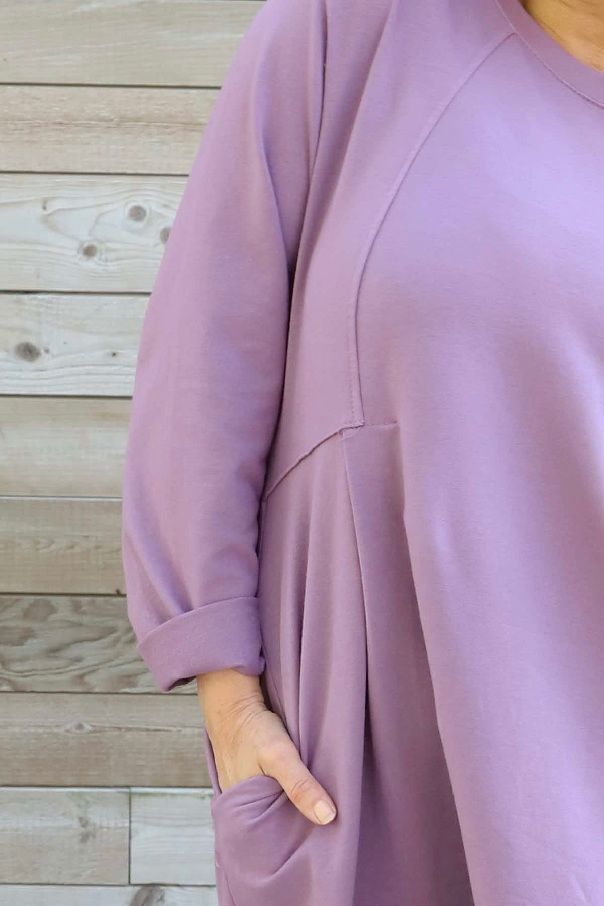 Annika Cotton Dress Purple