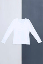 Only Basic Long Sleeve Top White White - Only Basic Long Sleeve Top White