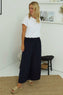 Jacqueline Wide Leg Trousers Navy