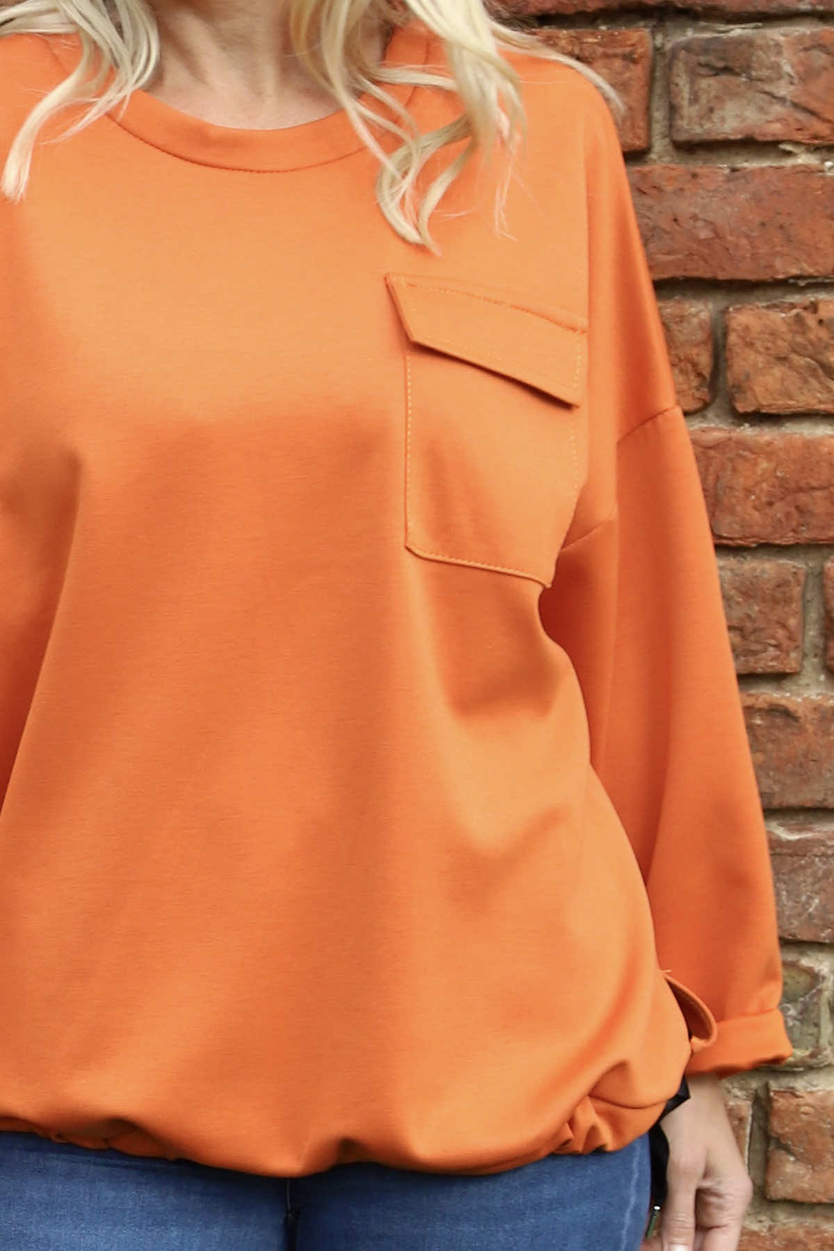Tania Pocket Top Burnt Orange