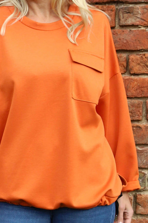 Tania Pocket Top Burnt Orange - Image 3