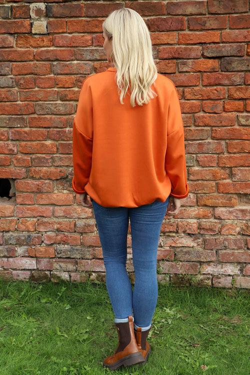 Tania Pocket Top Burnt Orange - Image 4