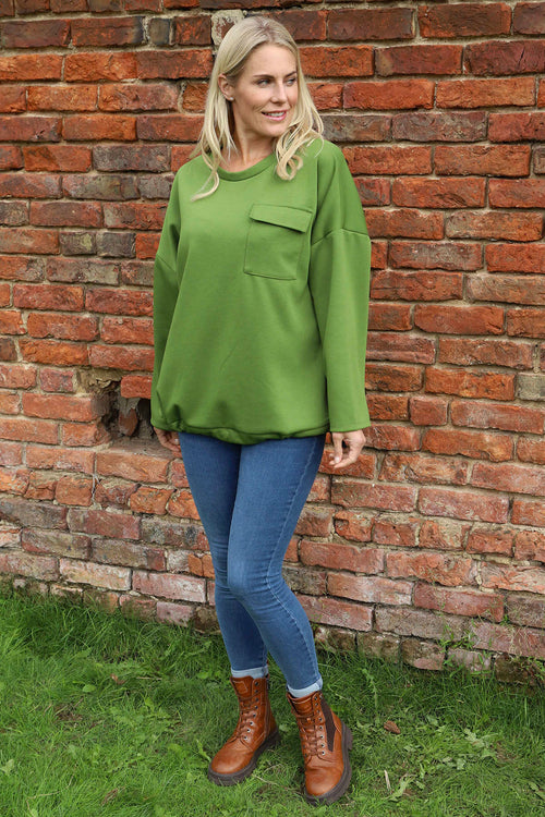 Tania Pocket Top Olive
