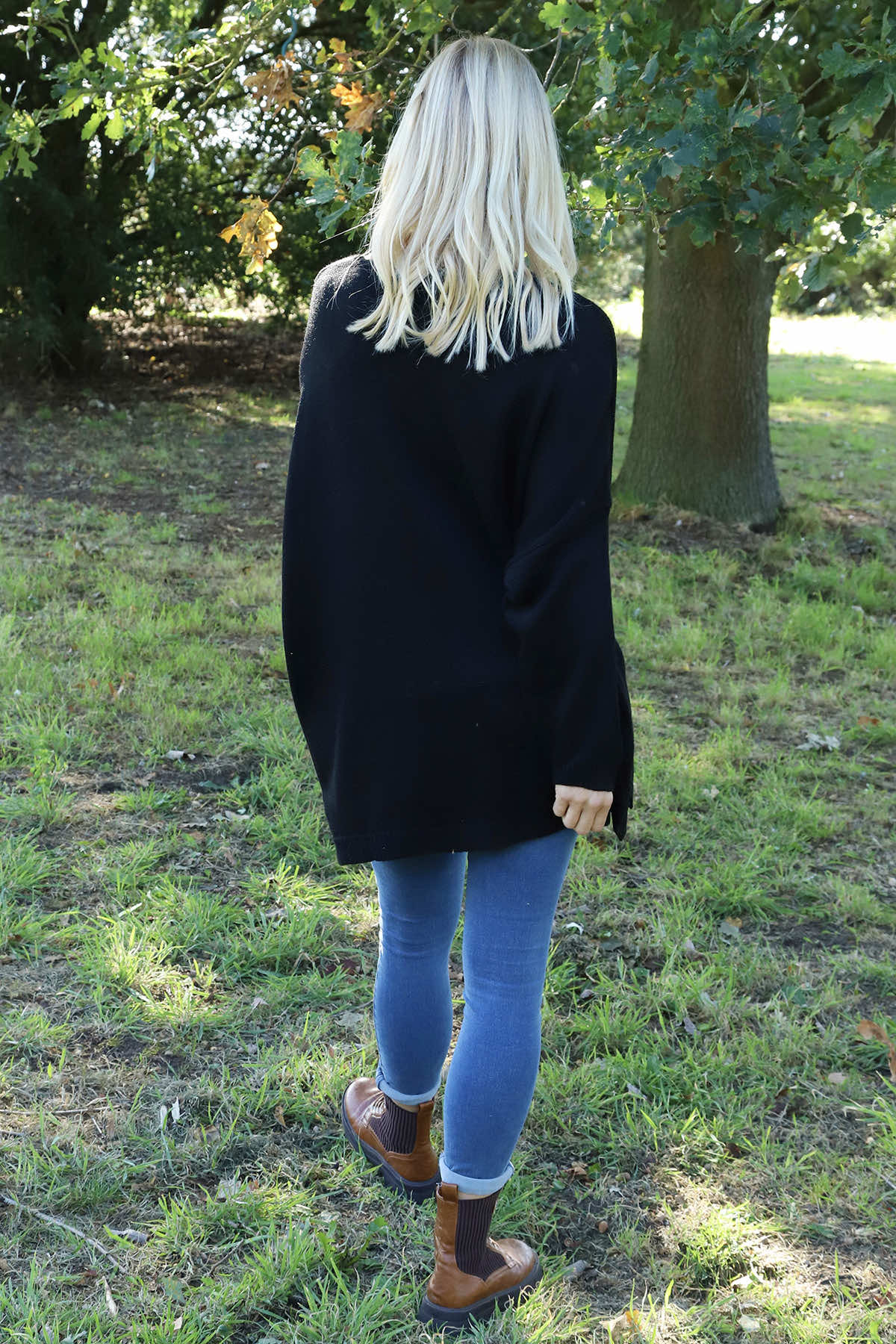 Roxanna Flower Knitted Jumper Black