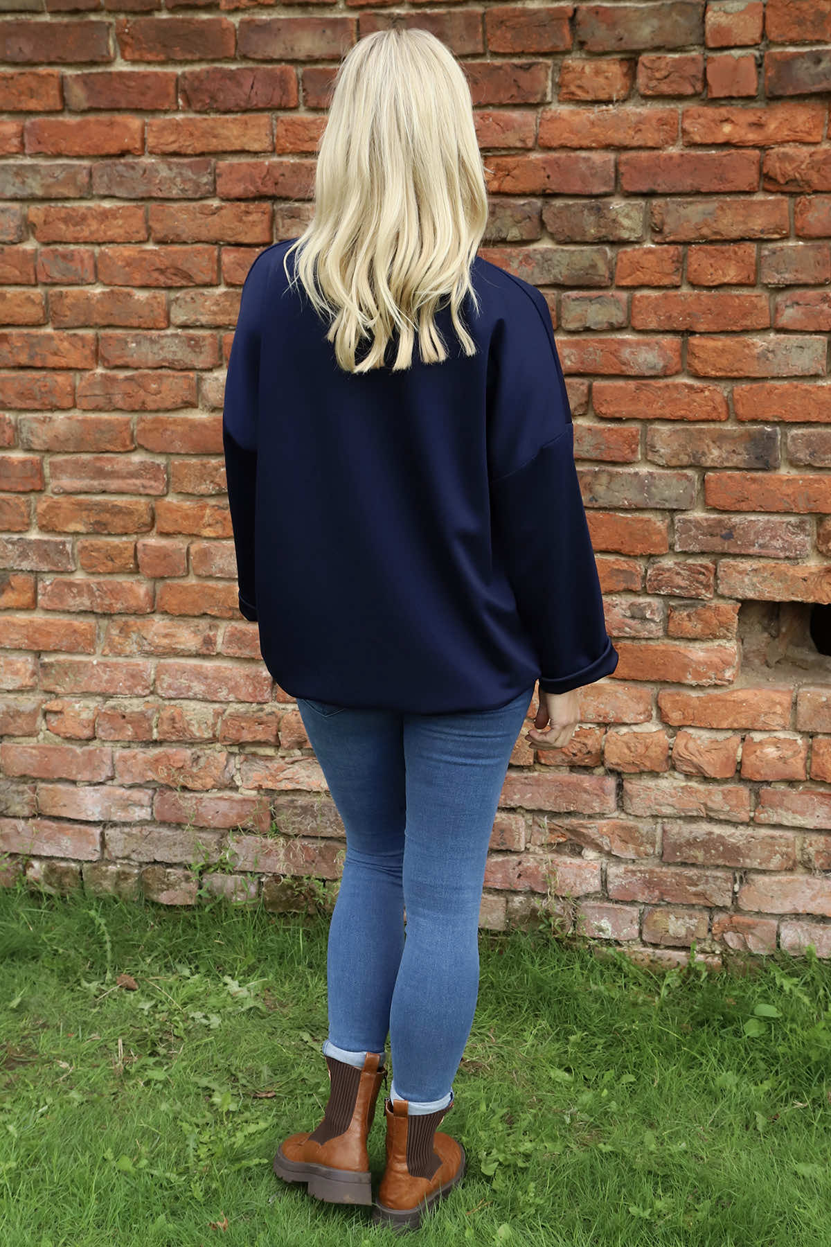 Tania Pocket Top Navy