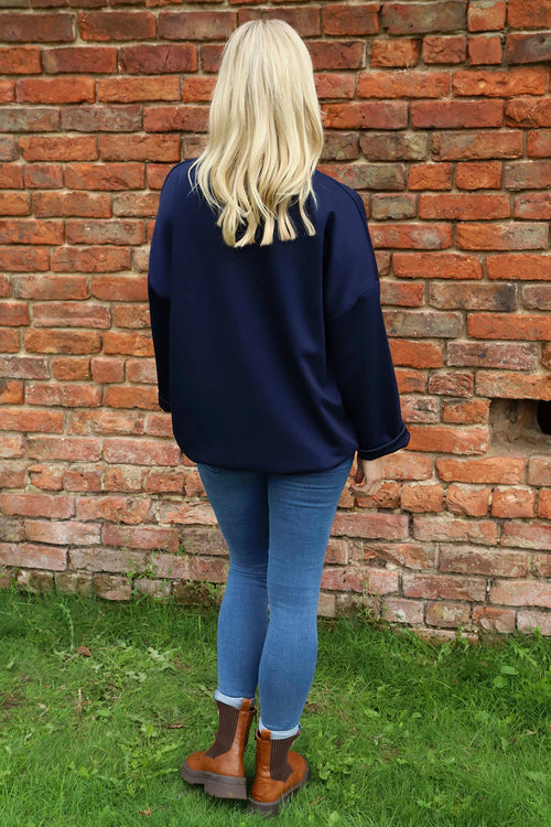 Tania Pocket Top Navy - Image 4