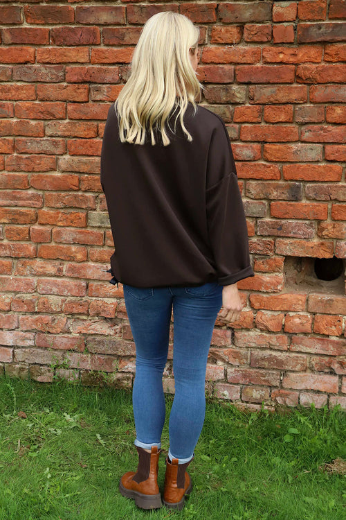 Tania Pocket Top Cocoa - Image 4