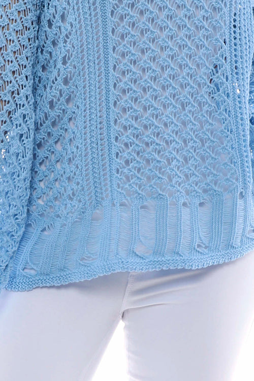 Mckinley Crochet Top Powder Blue - Image 6