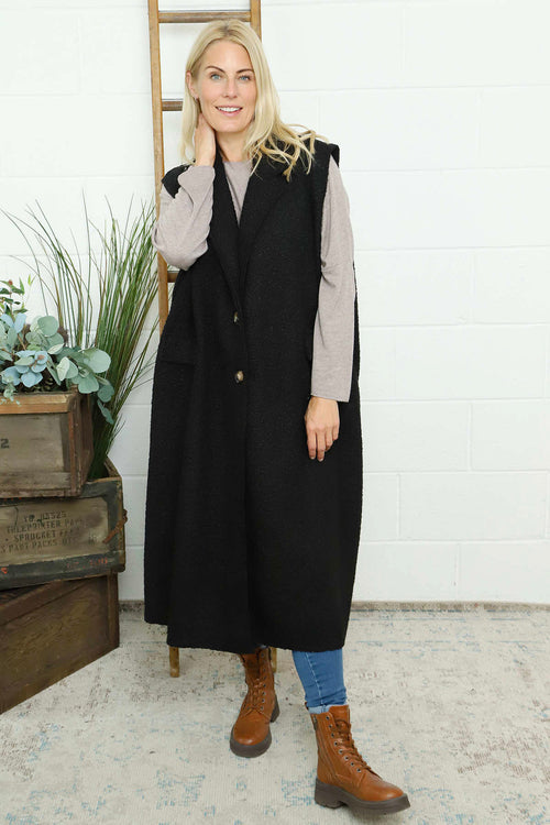 Kori Boucle Gilet Black