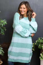 Osanna Stripe Knitted Jumper Light Blue Light Blue - Osanna Stripe Knitted Jumper Light Blue