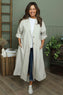 Meryl Long Cotton Jacket Stone