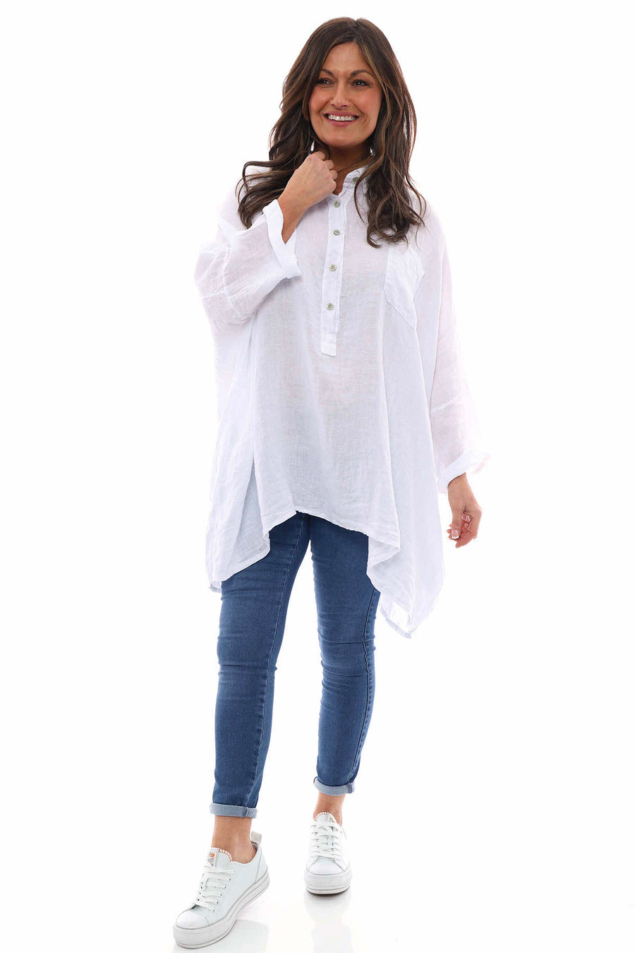 Par Linen Shirt White