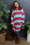 Osanna Stripe Knitted Jumper Berry