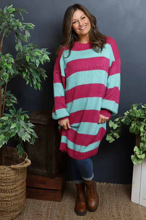 Osanna Stripe Knitted Jumper Berry