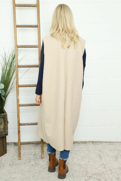 Kori Boucle Gilet Stone - Image 4