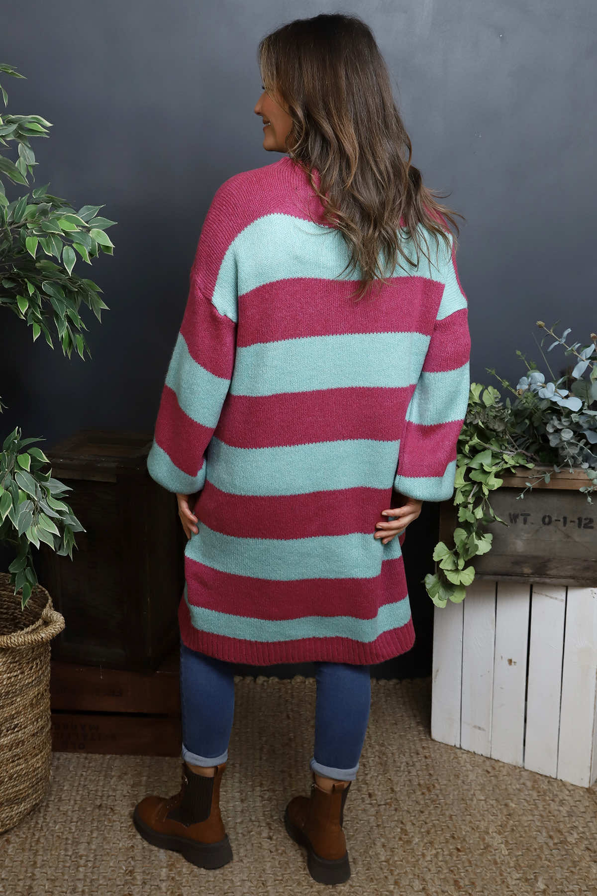 Osanna Stripe Knitted Jumper Berry