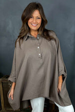 Par Linen Shirt Mocha Mocha - Par Linen Shirt Mocha
