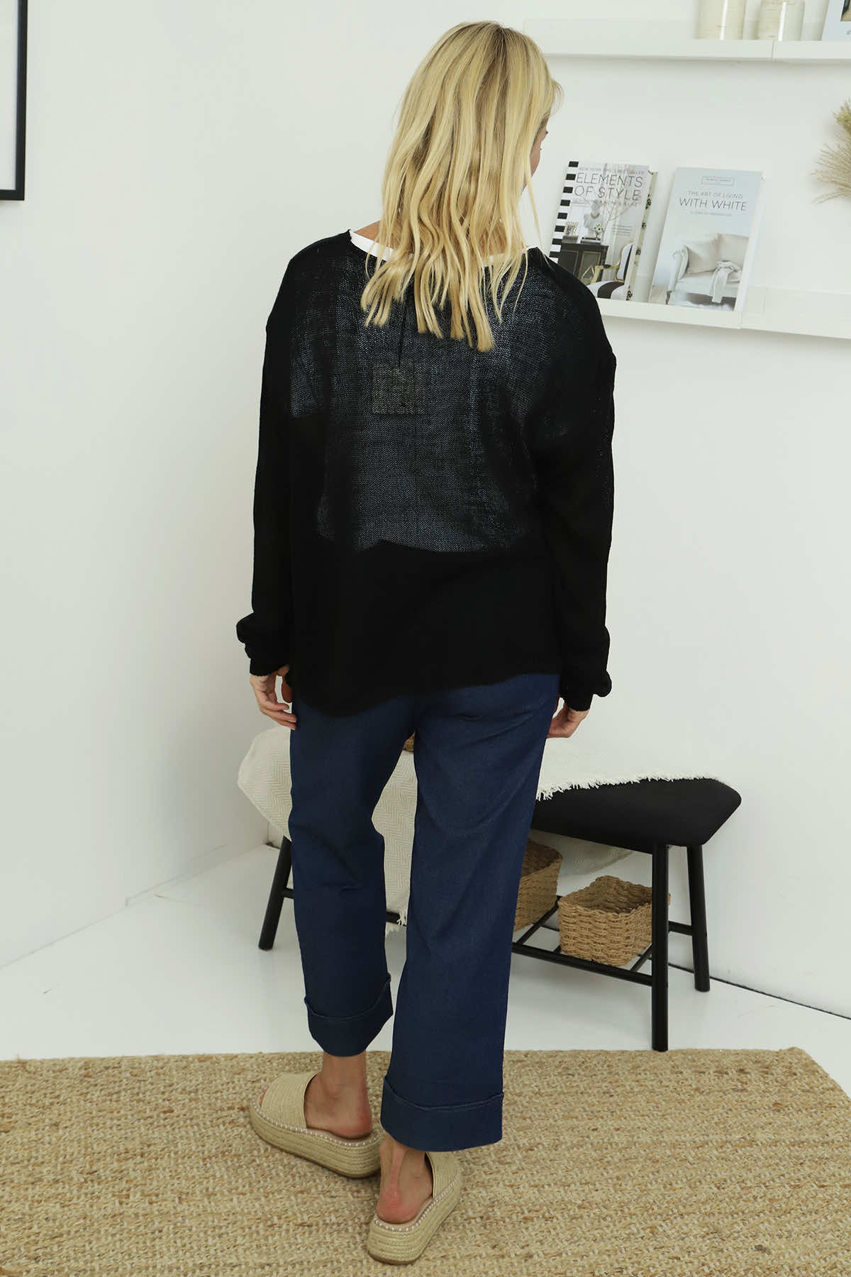 Leandra Knit Cardigan Black