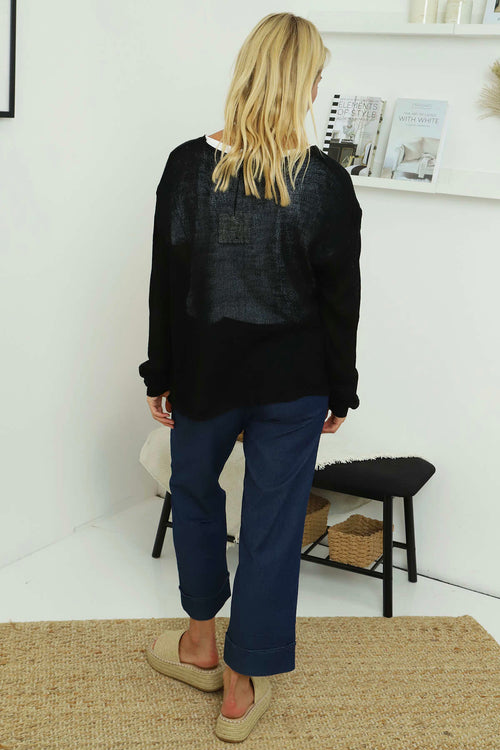 Leandra Knit Cardigan Black - Image 4