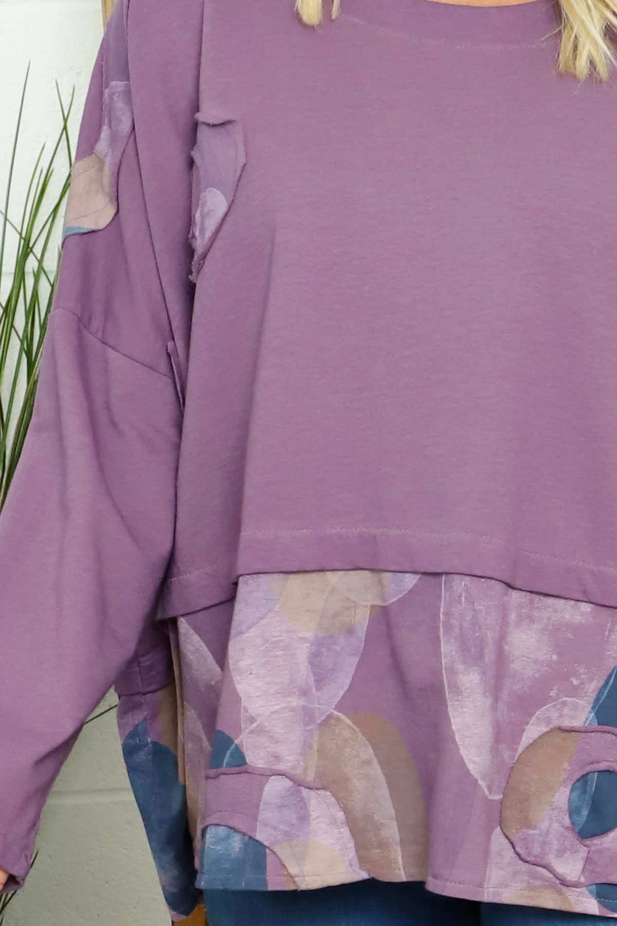 Doretta Cotton Top Purple