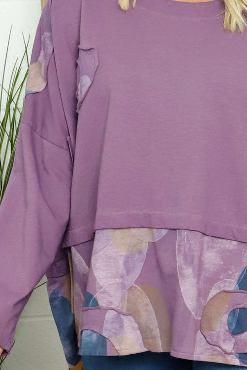 Doretta Cotton Top Purple - Image 3