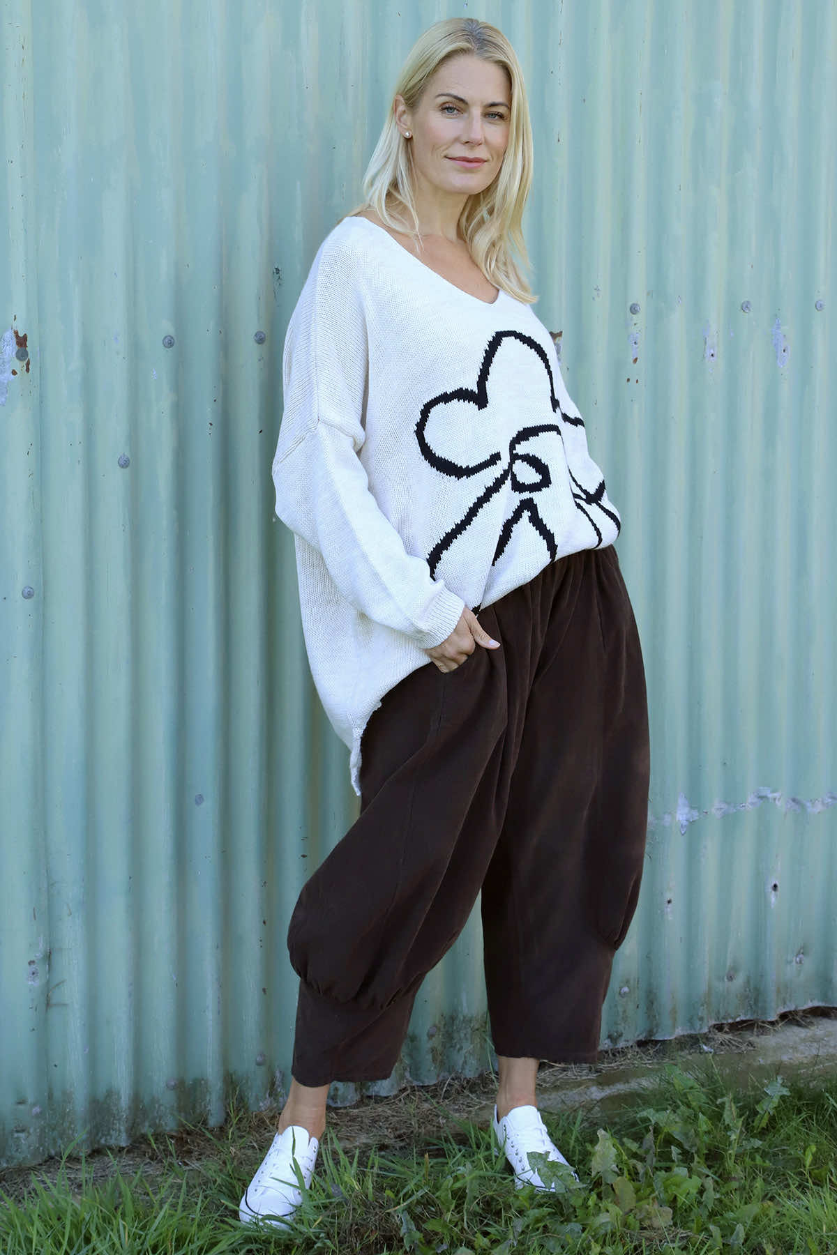 Olwen Needlecord Trousers Cocoa