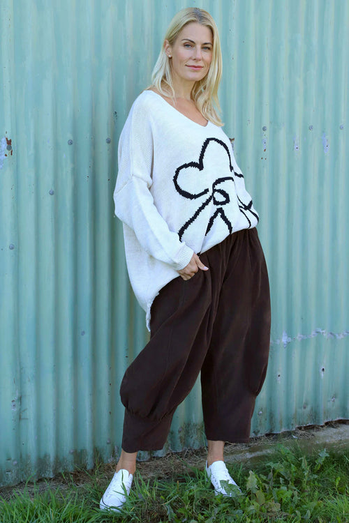 Olwen Needlecord Trousers Cocoa - Image 3