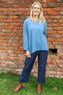 Barbara Pocket Cotton Top Blue