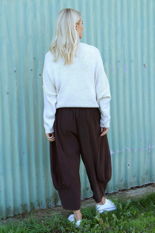 Olwen Needlecord Trousers Cocoa - Image 4
