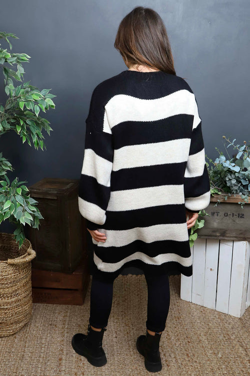 Osanna Stripe Knitted Jumper Black - Image 4