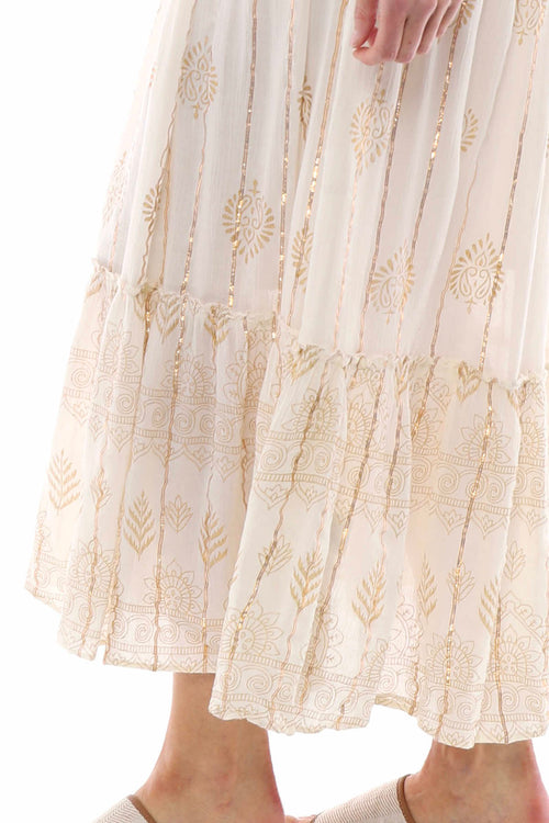 Romina Tassel Dress Cream - Image 5