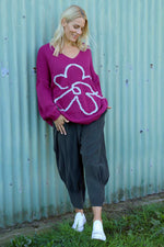 Olwen Needlecord Trousers Charcoal Charcoal - Olwen Needlecord Trousers Charcoal