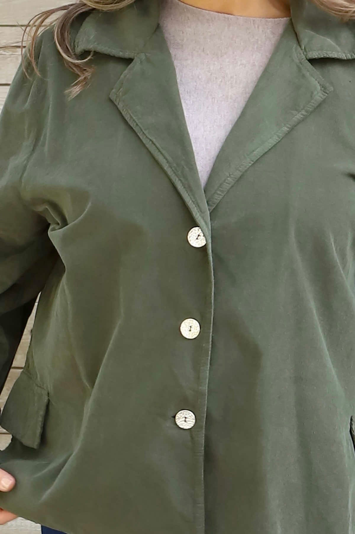 Gerano Needlecord Jacket Khaki