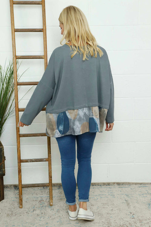 Doretta Cotton Top Mid Grey - Image 4
