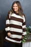 Osanna Stripe Knitted Jumper Cocoa